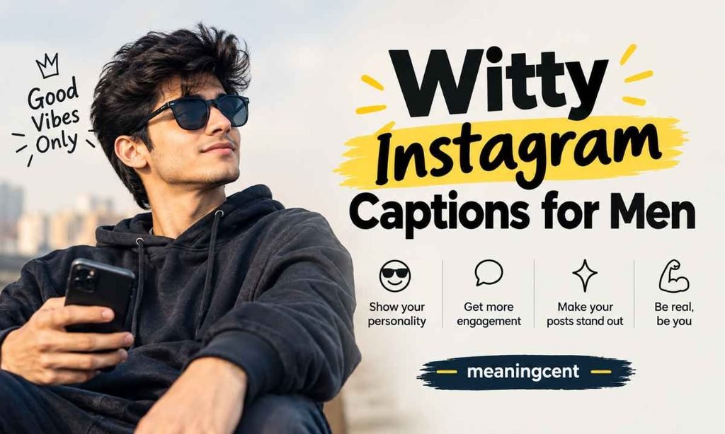 Witty Instagram Captions for Men