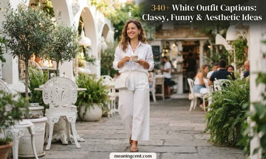 340+ White Outfit Captions_ Classy, Funny & Aesthetic Ideas