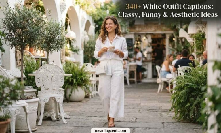 340+ White Outfit Captions_ Classy, Funny & Aesthetic Ideas
