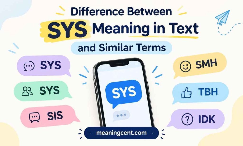 Difference Between SYS Meaning in Text and Similar Terms
