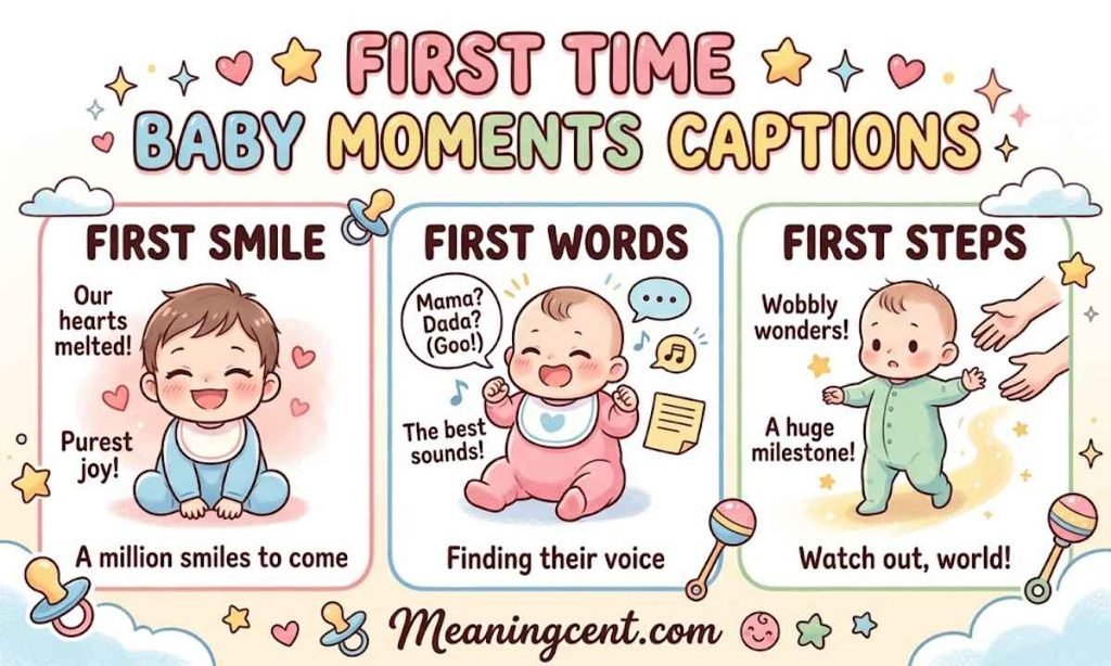 First Time Baby Moments Captions