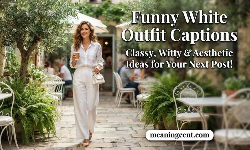 Funny White Outfit Captions