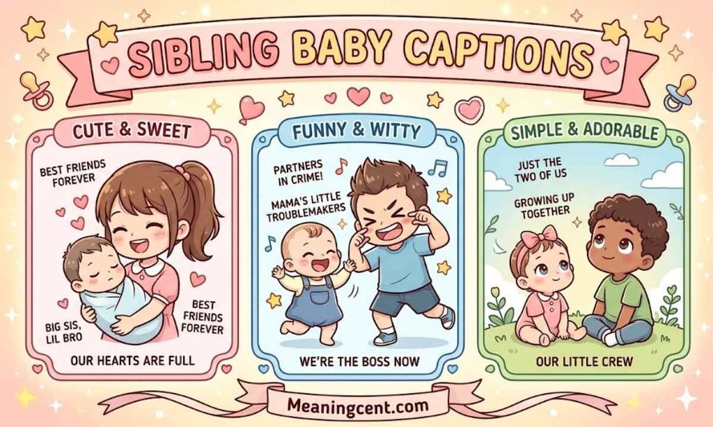Sibling Baby Captions