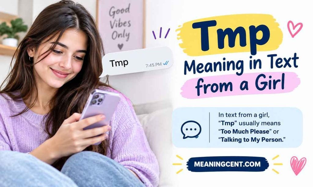Tmp meaning in text from a girl
