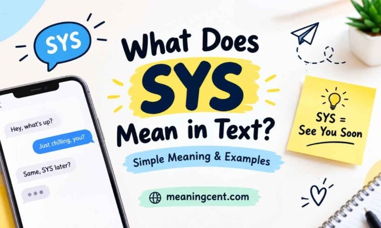 What Does SYS Mean in Text_ Simple Meaning & Examples